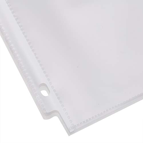 Image of Amazon Basics Heavy Duty Non-Glare Sheet Protector for Documents, 3 Ring Binder, Top Loading, Letter Size, Clear, 500-Pack