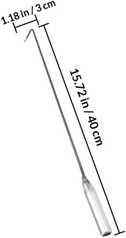 PRETYZOOM 8pcs Steel Fire Poker Stick for Pit and Indoor Fireplace Cleanup