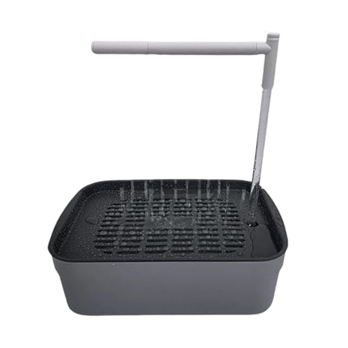 Generisch 2026 Baignoire automatique pour animaux de compagnie, accessoire de bain pour oiseaux, facile à nettoyer pour perroquets gris du Gabon, taille A, 31,3 x 20,8...