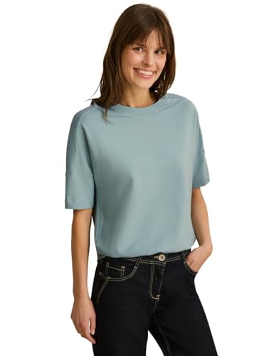 Cecil B322943 Camiseta con Detalle de Botones, Cool Salvia Green, S Mujeres