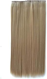 Synthetic Straight Hair Extension Heat Resistant Medium Blonde