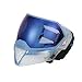 Empire EVS Paintball Goggle Mask with Dual Thermal HD Blue Mirror Lens, Clear and Blue