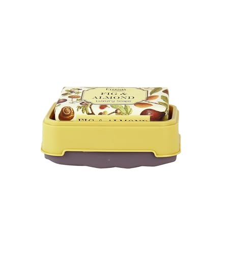 Image of Eternia Fig & Almond Soap Bar Face & Body Cleanser with Waterproof Shower Radio | Luxury Bath Combo for Deep Nourishment, Smooth Skin & Rich Fragrance