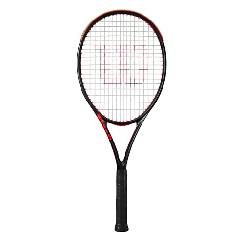 Wilson Raqueta de Tenis Clash Team 103 V3, Tecnología Innovadora SI3D, Superficie de golpeo Optimizado, Componentes Ecológicos, Color: Negro, Talla: 2