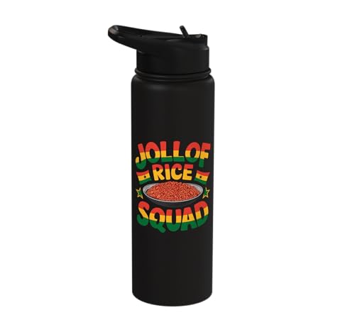Jollof Rice Squad | Product for Ghanaian Food Products Ghana Stainless Steel Insulated Water Bottle