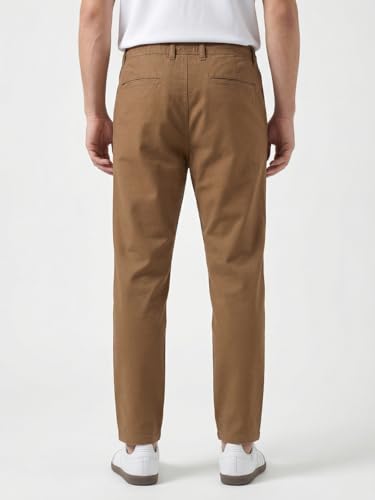 Image of Nobero Chino Pants for Men | Oversized Fit | Multiple Pockets | Elasticated Waist | Casual & Utility Wear