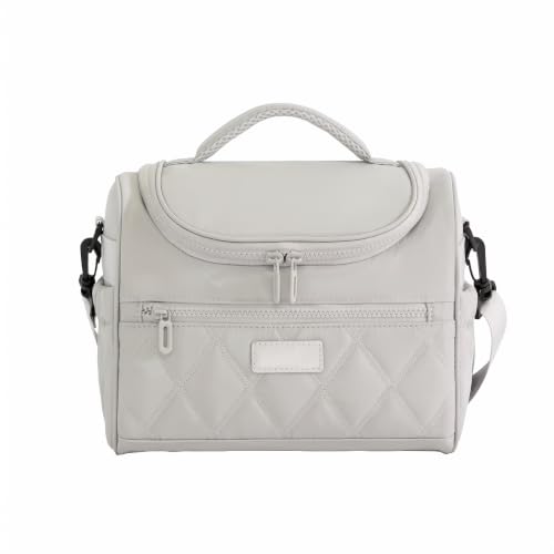 Image of WEMOL Insulated Lunch Bag for Travel, 8L Leakproof Tote Bag with Strap (Lunch Tote - Ash Grey)