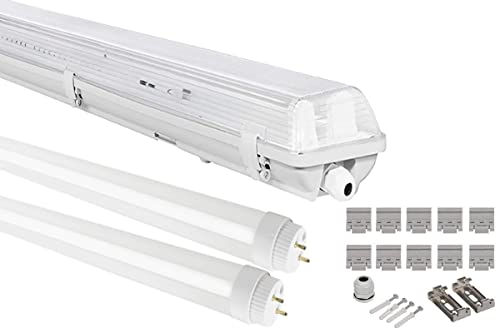 LED-Leuchtstofflampe 120 cm Komplettset mit 10x G13 LED