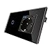 CNBINGO Touch Lichtschalter und Schuko Steckdose mit USB Schnellladen (Typ C+A unterstützung 20W Schnellladen) - USB Steckdose unterputz - Glas Wandschalter einfach mit Status-LED - Schwarz Baby,Schwarz günstig Kaufen-CNBINGO Touch Lichtschalter und Schuko Steckdose mit USB Schnellladen (Typ C+A unterstützung 20W Schnellladen) - USB Steckdose unterputz - Glas Wandschalter einfach mit Status-LED - Schwarz