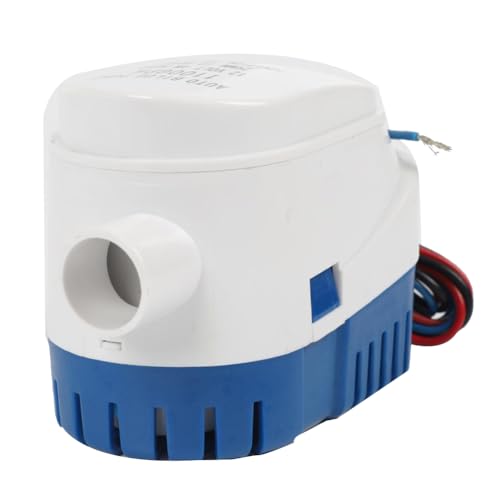 Puthernm Bomba de Achique de 12V 1100GPH Bomba AutomáTica de Agua Marina para Bomba Sumergible para, HidroavióN, Casa Flotante