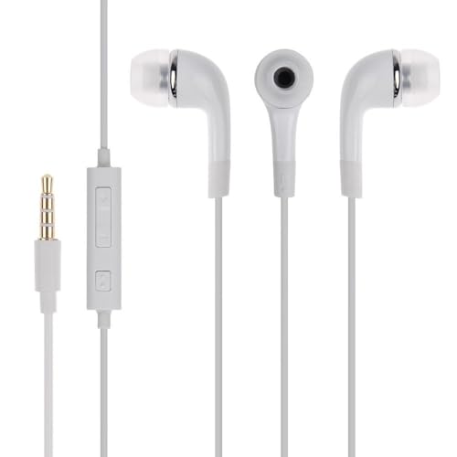 Image of Type-C Earphones for Samsung Galaxy A56 5G / A 56 Earphones Original Like Wired in-Ear Headphones Stereo Deep Bass Headset Earbud with Type-C to 3.5mm Audio Jack, Mic (TYR3, White)