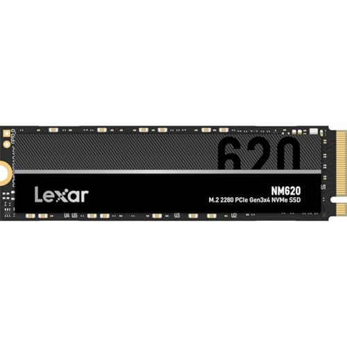 Image of Lexar NM620 SSD 2TB PCIe Gen3 NVMe M.2 2280 Internal Solid State Drive, Up to 3300MB /s Read, for Gamers and PC Enthusiasts (LNM620X002T-RNNNU)