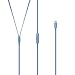 urBeats Wired Earphones with Lightning Connector - Tangle Free Cable, Magnetic Earbuds, Built in Mic and Controls - Blue