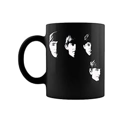 NA Tasse à café The Beatles T 11oz avec The Beatles Faces 100% Officielle - Les Beatles, Paul McCartney, John Lennon, RIngo Starr, George Harrison