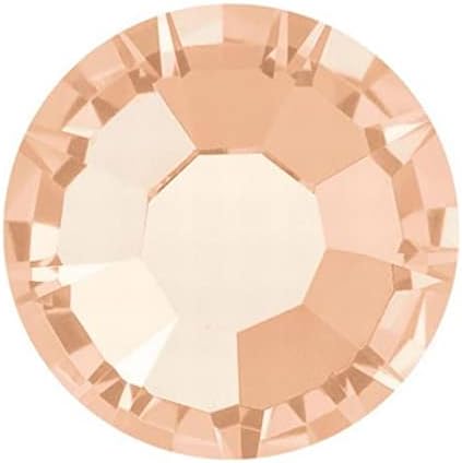 Preciosa Viva Hot Fix Flatback Rhinestones - Choose Your Size - Color: Light Peach - 144 Pieces (SS16 (3.80-4.00mm))