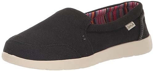 Image of Sanuk Womens Sidewalk Surfer Lite Slip Ons | Womens Shoes | Slip On Shoes for Women | Comfort Foam Footbed