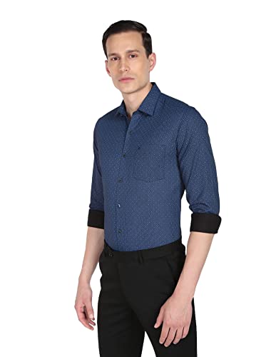 Image of Arrow Men's Textured Tapered Fit Trousers