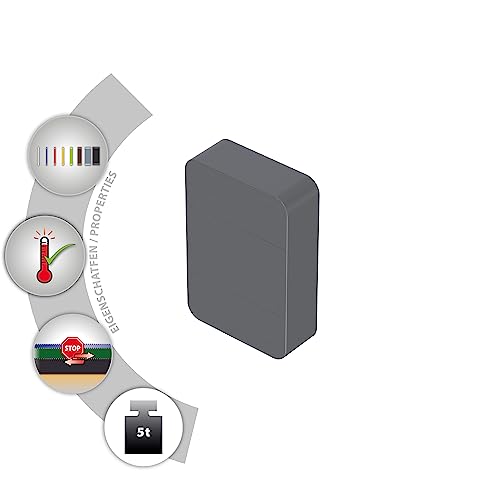 TOX Distance Allround Unterlegplatten, Ausgleichsplatten aus Kunststoff, belastbar bis 5 Tonnen, Polypropylen, 60 x 40 x 15 mm, 1 Beutel, 10 Stk., 065600112