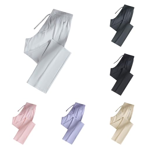 Image of Casual Pants for Women Over 50, Women's Ultra Stretch Breathable Comfy Fit | Pants, Ice Silk Pants for Women