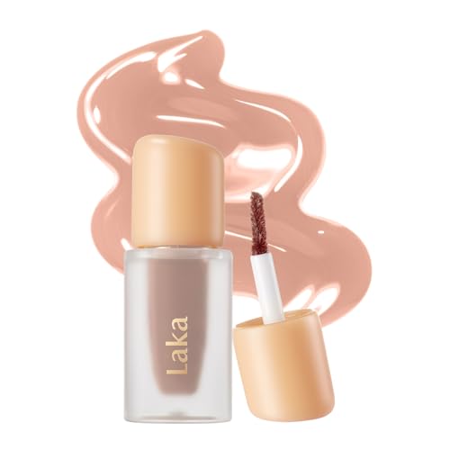 Image of Laka Fruity Glam Tint Mini | Glowing Korean Lip Tint with Hydrating Lightweight Texture | Buildable Color, Non-Sticky High Shine Gloss | K-Beauty Korean Makeup | #181 Nouveau, 0.07oz