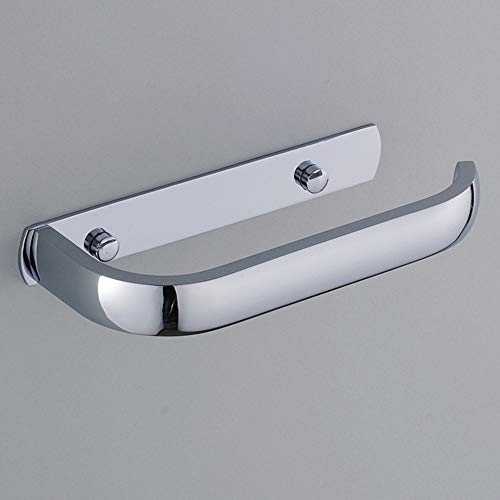 Melairy Porte-rouleau de papier toilette mural en acier inoxydable SUS 304 Argenté chromé poli Accessoires de salle de bain, chrome Cover