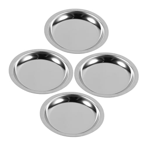 ULTECHNOVO 4pcs Stainless Steel Tea Bag Tray for Easy Storage Tea Bag Dish for Use Stylish and Easy to Clean