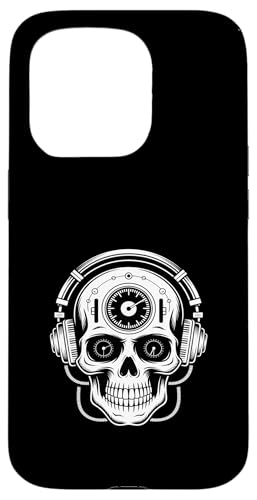 Funny Skull �w�b�h�t�H�� �L�[�{�[�h �Q�[�W �~���[�W�V���� �X�}�z�P�[�X iPhone 15 Pro �p