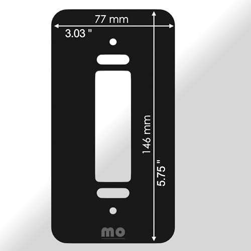 Mars Outpost Ohne Bohren Wandplatte für Videotürklingel Pro Kabel (Video Doorbell Pro 2 Wired) Montageplatte für Kabelgebunden Kamera Türklingel Plexiglas Platte für Festverdrahtet Spion Made in EU