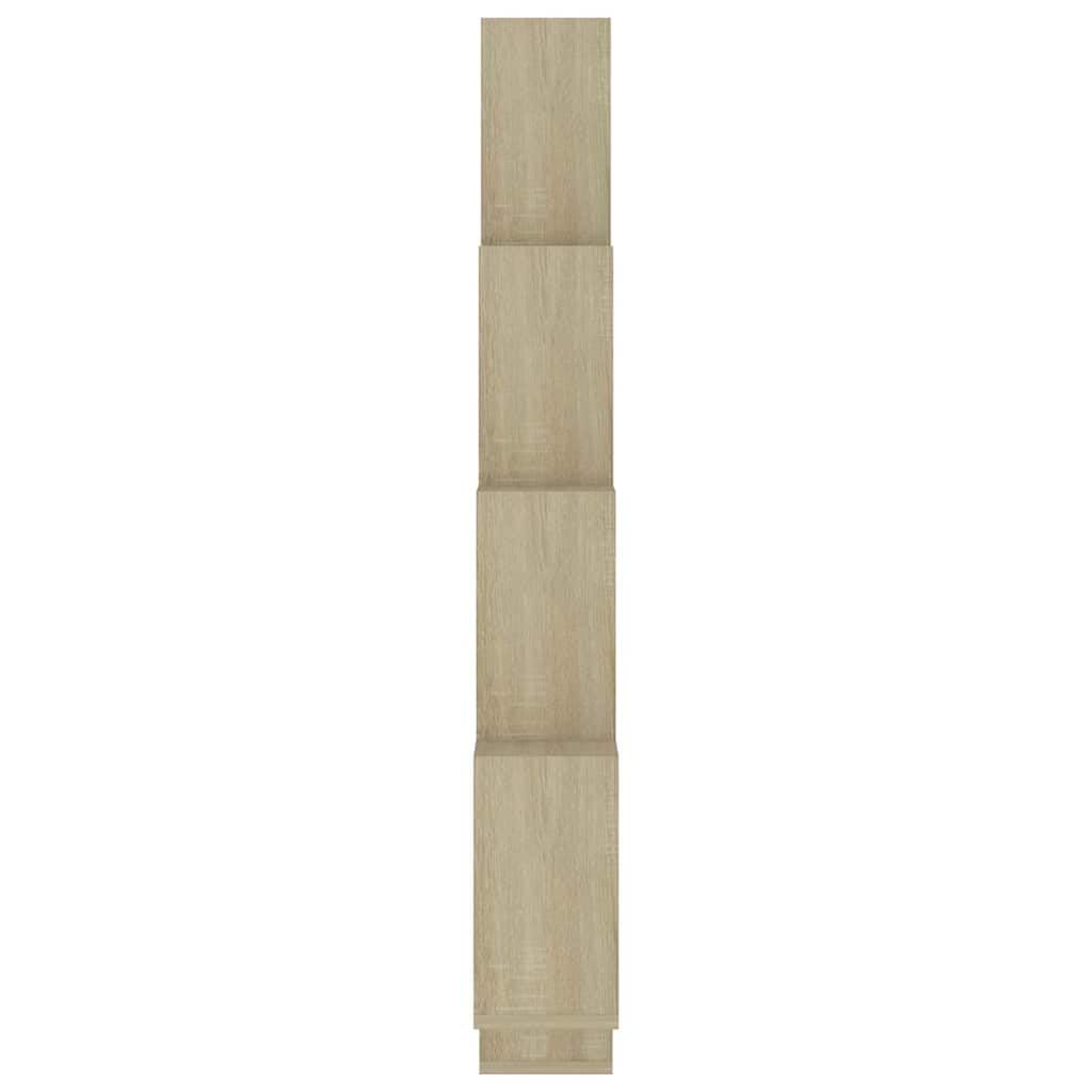 Étagère cubique en chêne Sonoma 90 x 15 x 119 cm avec espace de rangement ouvert, peu encombrant comme étagère murale, étagère suspendue et organiseur pour salon, chambre à coucher, bureau et
