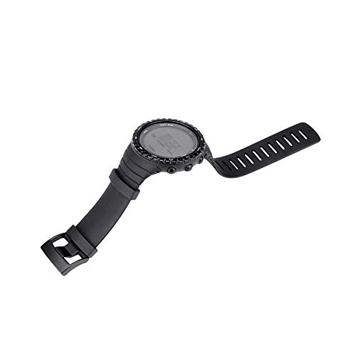 Watch Bands Compatible with Suunto Core, Classic Soft Rubber Replacement Wrist Strap for Suunto Core Smart Watch（A/B Style Available Select） Black