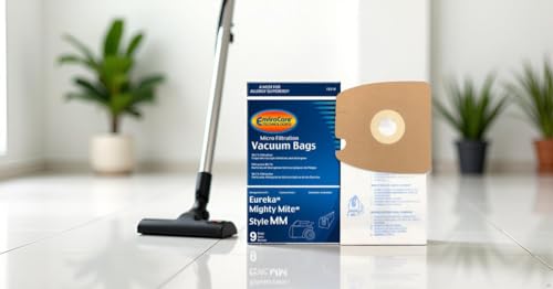 Envirocare Premium Replacement Multi-layer Micro Filtration Vacuum Bags Made to fit Eureka Style MM Eureka Mighty Mite 3670 and 3680 Series Canisters 9 Bags