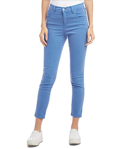 Karen Kane Womens Zuma Denim High Rise Colored Skinny Jeans Blue 4