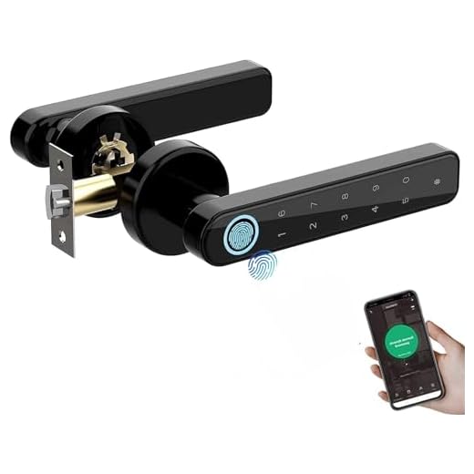 UCMDA Serratura Smart - Serratura Intelligente Elettronica con Tastiera Tattile, Impronta Digitali, APP, Smart Lock Bluetooth supporta Password Remota per Casa, Ufficio, Appartamento, Camera da Letto