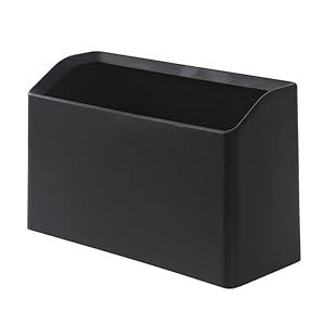 ゴミ箱 おしゃれ 卓上 2L 袋が見えないゴミ箱 スリム 小さめ ミニ キッチン 洗面台 ごみ箱 トラッシュカン (ブラック, 2L)