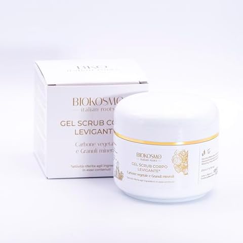 Natural Exfoliating Body Scrub Gel with Charcoal Cover