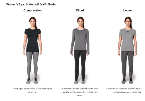 Under Armour Women's Heatgear Armour High No-Slip Waistband Pocketed Leggings , Black (001)/White , Small #TOP4