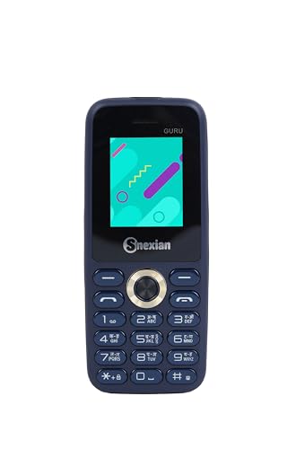 Snexian All-New Guru 55 Dual Sim |Keypad Mobile| with 1.8" Display | Voice Changer | Auto Call Recording | Long Lasting Battery | Wireless FM | Digital Camera | Feature Phone | Torch | Blue