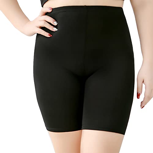 Anti-Chafing Femmes sous Jupe Shorts Pantalon De Sécurité Doux Stretch Dentelle Garniture Leggings Pantalon,Non arrotolare,adapté aux Grandes Tailles (XL, Noir-2) Cover