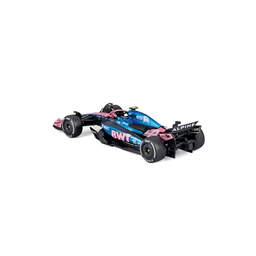 Image of Bburago - F1 BWT Alpine A525 2025#43 Colapinto, 1:43 scale diecast car with realistic detail, F1 Alpine replica, Blue /Pink livery Officially licensed, recommended age 3+ years
