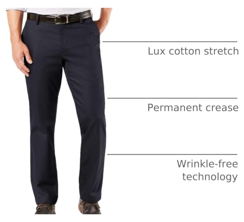 Image of Dockers Mens Straight Fit Signature Lux Cotton Stretch Khaki Pant