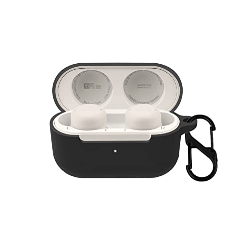 KZIOACSH Étui Protecteur pour Echo Buds 2,Coque en Silicone Souple Anti-Perte et Antichoc,Noir