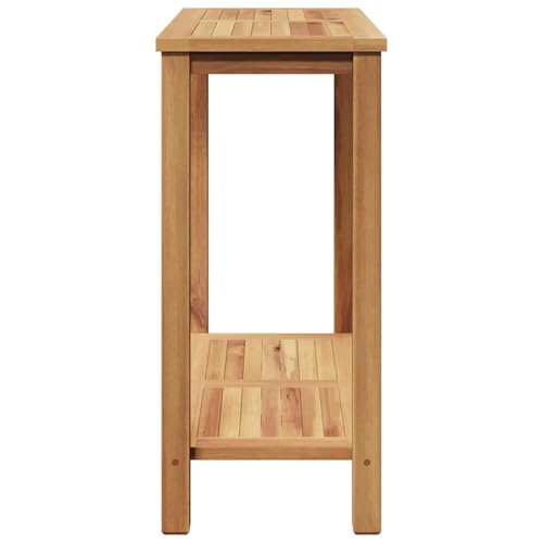 Table console en teck massif résistante aux intempéries