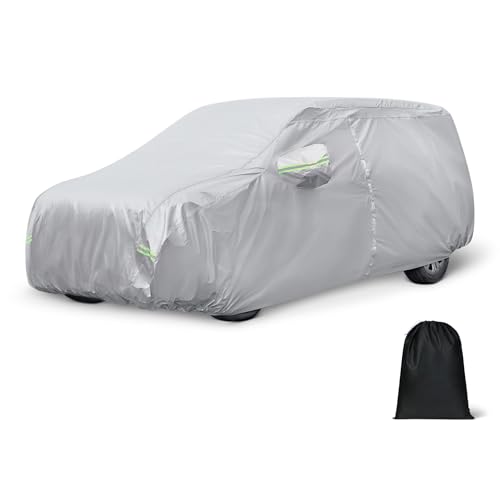 Amazon Basics Full Car Cover, Fits SUV Vehicles up to 193", Silver - image 1