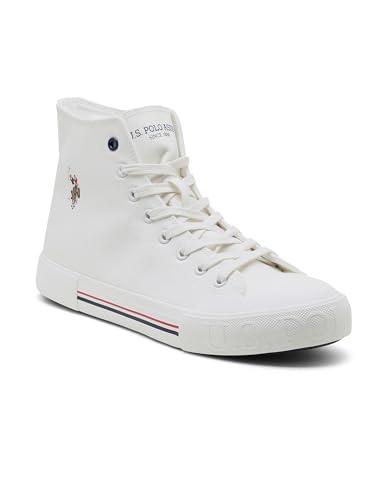 Image of U.S. Polo Assn. Mens VLAIR 2.0 Mid Top Sneaker Off White