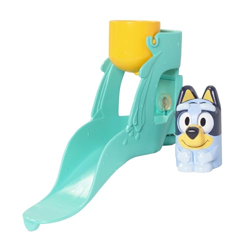 Toomies Blueys Tobogán de Agua para niños pequeños, diversión acuática con Ojos giratorios, promueve la motricidad Fina, con ventosas, a Partir de 18 Meses