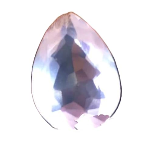 Quartz rose naturel poire 15x11mm pour création de pendentif et bague DIY