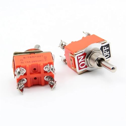 Tuimelsschakelaar orange 15A E-TEN1221 micro schakelaar pour rénover vos lampes et appareils d'atelier
