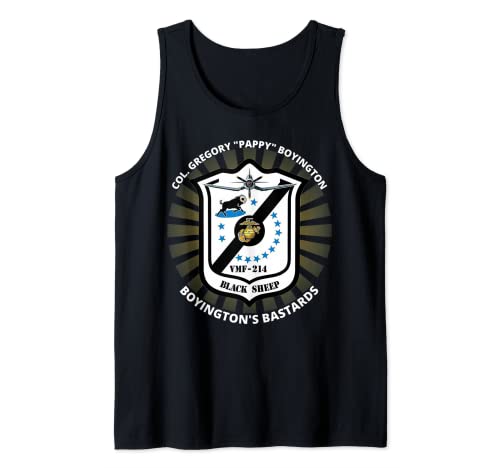 Coronel Greg "Pappy" Boyington Black Seep Squadron Camiseta sin Mangas