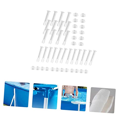 Balacoo 40 Peças pinos de sinuca piscina a moldura embolia conector quadro Acessórios abdômen branco