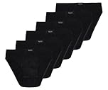 Liabel Slip Uomo in 100% Cotone Filo di Scozia Makò Art. 911, Pacco da 6, Nero M